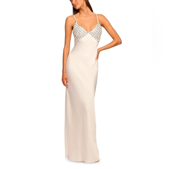 Ramy Brook Lizzy Beaded Gown 6 - Picture 1 of 16